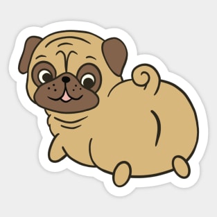 Puggie Buttie | Cute Pug Butt | Dog Sticker